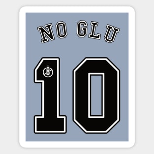 No Glu-10 Football (black) Magnet